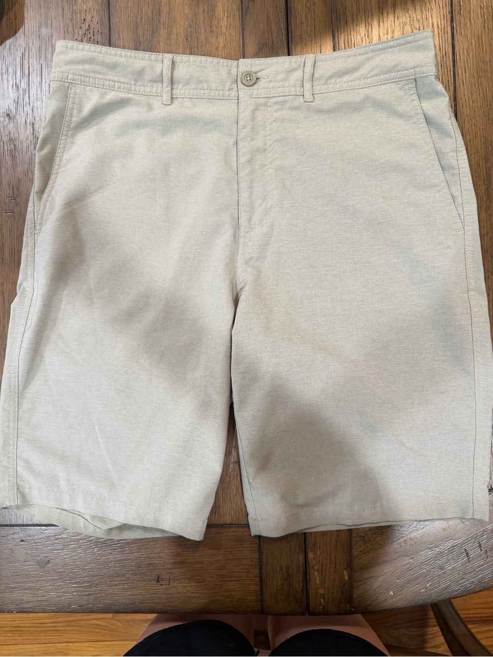 Target Men's Light Beige Flat-Front Shorts
